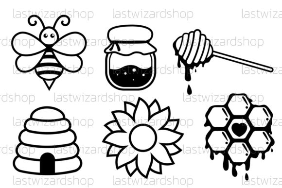 Bee Svg Bundle for Embroidery Projects