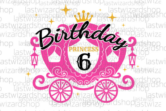 Birthday Princess Svg for Real Embroidery Projects