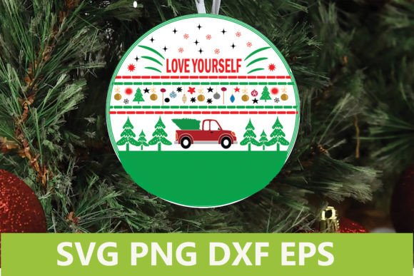 Christmas Sign SVG - Love Yourself Review