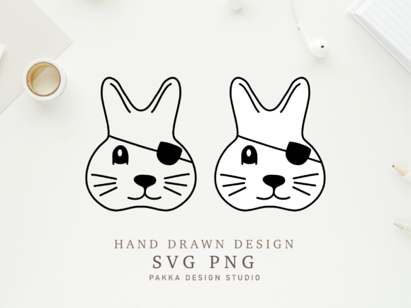 Cute Animal Bunny Face Pirate Svg Design Review