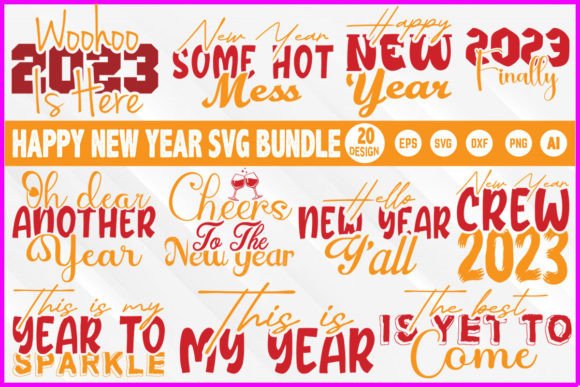 Happy New Year SVG T-shirt Design Bundle Review