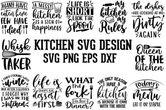 Kitchen SVG Bundle with Nurse Quotes