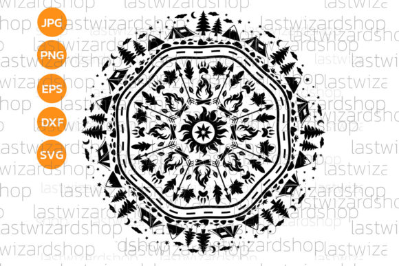 Mandala Travel Svg for Embroidery Projects