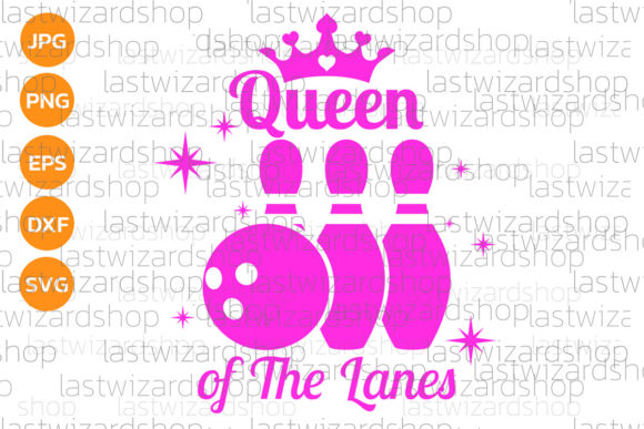 Queen of the Lanes Svg: A Bowling Lover's Embroidery Gem
