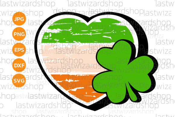 Stripped Heart with Clover Svg Review