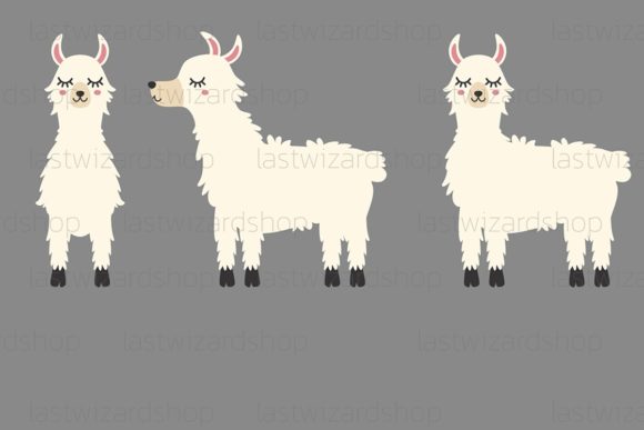 White Llama Svg for Embroidery Projects